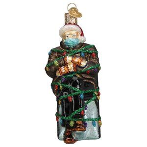 New! Bernie Sanders Glass Old World Christmas Ornament